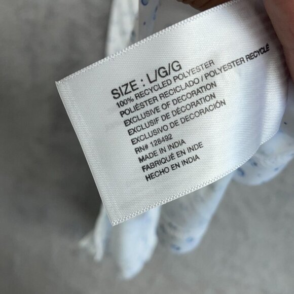 NEW Greg Norman ML75 Men's L Golf Polo Shirt White/Blue Circle Print - Picture 7 of 9